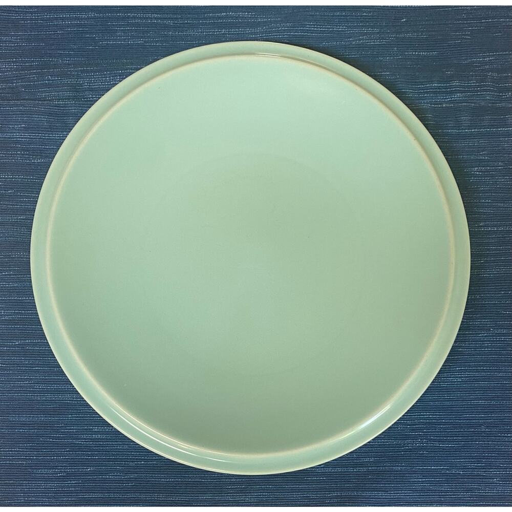Vtg Vernon Kilns Ultra California 12.25" Chop Plate Charger Platter Ice Green